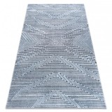 Covor Structural SIERRA G5013 țesute plate albastru - Zig zag, etnic, 160x220 cm, Dreptunghi, Polipropilena