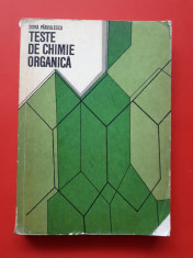 TESTE DE CHIMIE ORGANICA ? DORA PARVULESCU foto