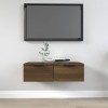 VidaXL Comodă TV de perete, stejar maro, 68x30x20 cm, lemn prelucrat 817095