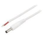 Cablu Alimentare Alb 0.5m 1x1mm2 DC 4.8/1.7