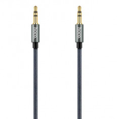 Cablu Audio Hoco UPA11 Braided jack 3.5mm 1m Gri foto