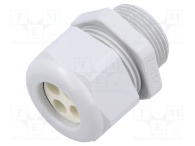 Garnitură etanșare HUMMEL M25 IP65 cu 4 orificii multiple gri foto