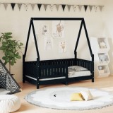 Cumpara ieftin Cadru de pat pentru copii, 70x140 cm, lemn masiv de pin