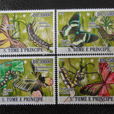 Sao Tome si Principe -Fauna ,fluturi-serie completa ,MNH