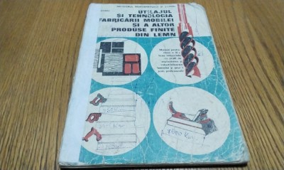 UTILAJUL SI TEHNOLOGIA FABRICARII MOBILEI - Petre Munteanu - 1992, 107 p. foto
