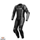 Cumpara ieftin Costum (combinezon) motociclete barbati piele Ixon vara model Vortex 3 MS culoare: negru Negru XXL