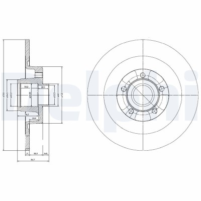 DELPHI BG9024RS Disc frana foto