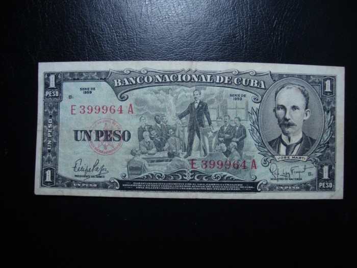 CUBA 1 PESO 1959 SUPERBA