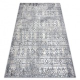 Covor Structural SOLE D3732 Aztec, caro - țesute plate gri / bej, 120x170 cm