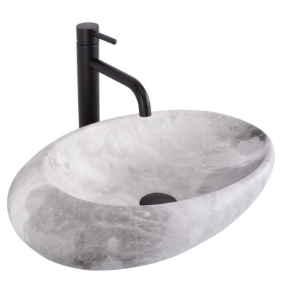 Lavoar pentru blat Rea Roxy C Stone L.GREY foto