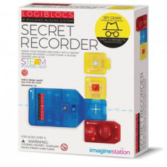 Joc electronic Logiblocs set Secret Recorder, 5+ ani, 4M
