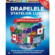 Drapelele Statelor Lumii. Carte Cu Autocolante foto