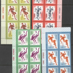 Russia USSR 1980 Sport Olympic Games Moscow 4 values x 6 MNH S.572