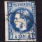 ✅RO 1868 ,LP 23 ,&quot;Carol I cu favoriti&quot;,4 BANI albastru , doua margini reduse , stampilat