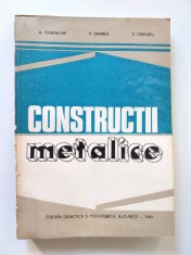 CONSTRUCTII METALICE de N. PATRINICHE , P. SIMINEA , E. CHESARU , 1982