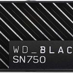 SSD Western Digital Black SN750, Heatsink, 500GB, M.2 2280, PCIe NVMe Gen. 3.0 x4