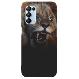 Husa compatibila cu Oppo A53 model Lion Roar, Silicon, TPU, Viceversa, Transparent, Carcasa