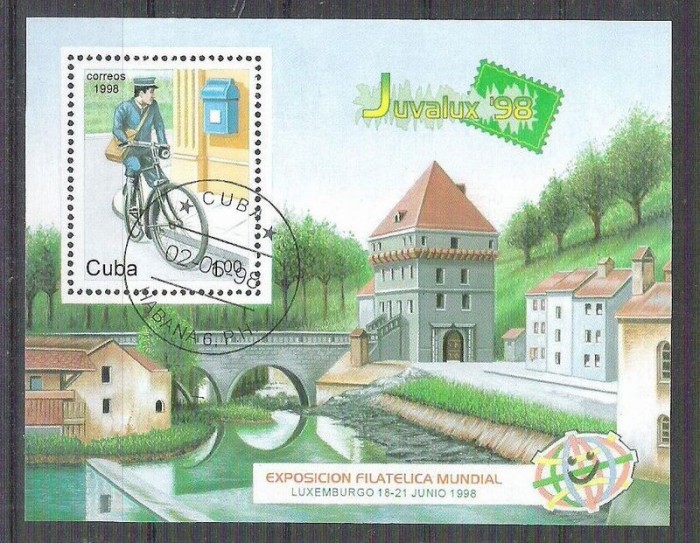 Cuba 1988 UPU, perf. sheet, used AA.056