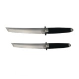 Cumpara ieftin Set 2 Cutite Vanatoare IdeallStore&reg; Otel Inoxidabil Argintiu 43cm, Toc Inclus, Colectie, Durabil