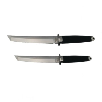 Set doua cutite de vanatoare, IdeallStore&amp;reg;, otel inoxidabil, argintiu, 36 cm, toc inclus foto