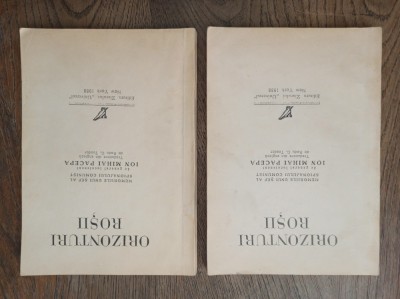 PACEPA - ORIZONTURI ROSII , 1988 * LOT DOUA VOLUME foto