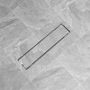 VidaXL Rigolă duș liniară, model linie, oțel inoxidabil, 530 x 140 mm