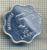 12220 MONEDA - MALDIVES - 5 LAARI (FAO) -ANUL 1990 -STAREA CARE SE VEDE