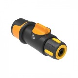 FISKARS. Conector furtun de gradina cu robinet incorporat On/Off 9 mm (3/8&#039;&#039;)