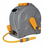 Furtun Gradina cu Derulator Hozelock, 25m, Plastic, Gri, Presiune 24 Bar, Universal, Suprateran