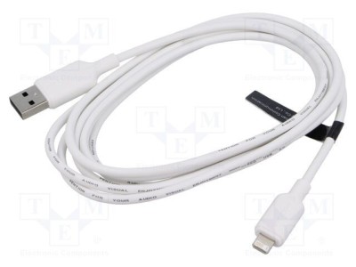 Cablu USB 2.0 VENTION Apple Lightning - 1m, USB A nichelat foto