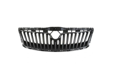 Grila radiator Skoda Octavia Ii (1z3/1z5), 10.2008-12.2013, montare fata, negru; intern, RapidAuto foto