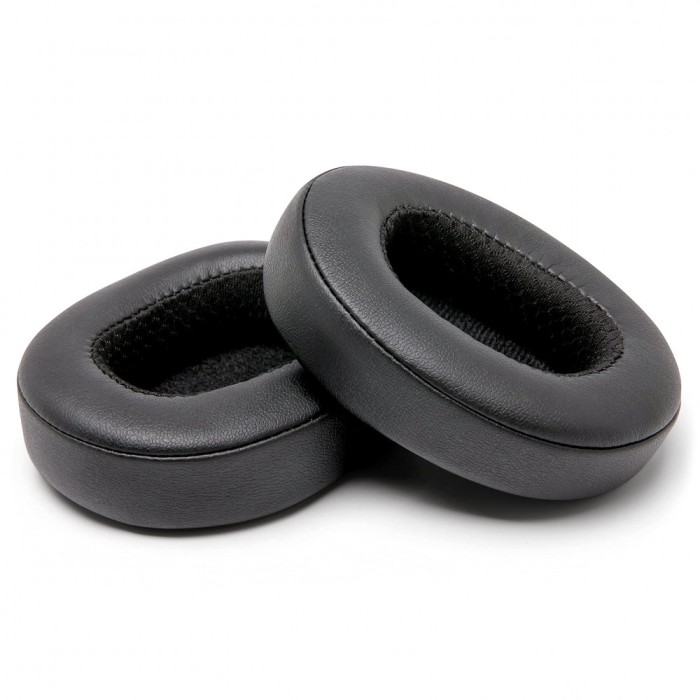 Set 2 bureti JZF pentru casti Skullcandy Crusher ANC EVO 3.0 / 2.0 / 360 / Hesh 3 / Venue, Over-Ear, Negru, Spuma cu memorie, Piele ecologica