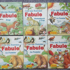 Cele mai frumoase fabule, Esop, La Fontaine, in total 6 carticele ed Teora 2002