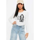 Bluza dama alba - Dali - I want CASH - L