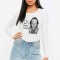 Bluza dama alba - Dali - I want CASH - L