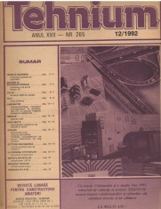 C10399 - REVISTA TEHNIUM, 12/ 1992 foto