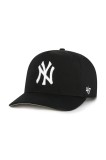 47 brand șapcă de baseball din bumbac MLB New York Yankees culoarea negru, uni, B-FHTCH17GWP-BK