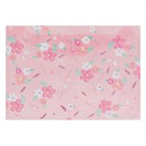 Mapă Plastic, Roz Floral, Glitter, 33x23.6cm