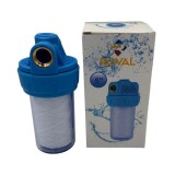Filtru Roval Apa 5 inch 1/2 cu Cartus Bumbac 25 microni Pahar Transparent pentru Instalatii