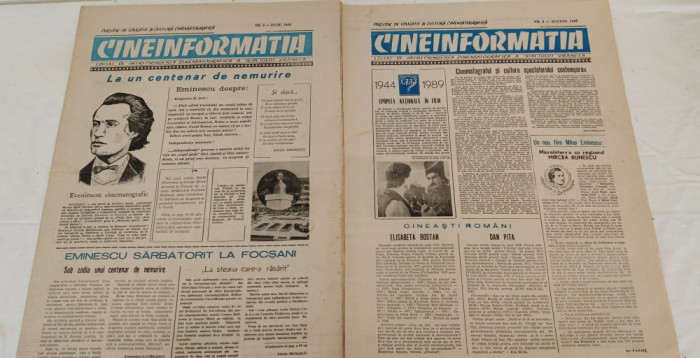 CINEINFORMAȚIA - numerele 8 și 9 (iulie - august 1989)