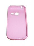 Husa silicon roz deschis pentru Samsung Galaxy Y Duos S6102