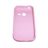 Husa silicon roz deschis pentru Samsung Galaxy Y Duos S6102