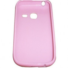 Husa silicon roz deschis pentru Samsung Galaxy Y Duos S6102