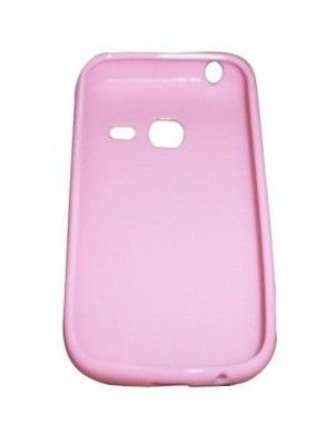 Husa silicon roz deschis pentru Samsung Galaxy Y Duos S6102 foto