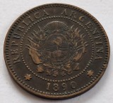 Argentina, 1 Centavo 1890, America Centrala si de Sud