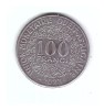 Moneda Africa de Vest 100 francs/franci 2023, stare foarte buna, curata, Fier