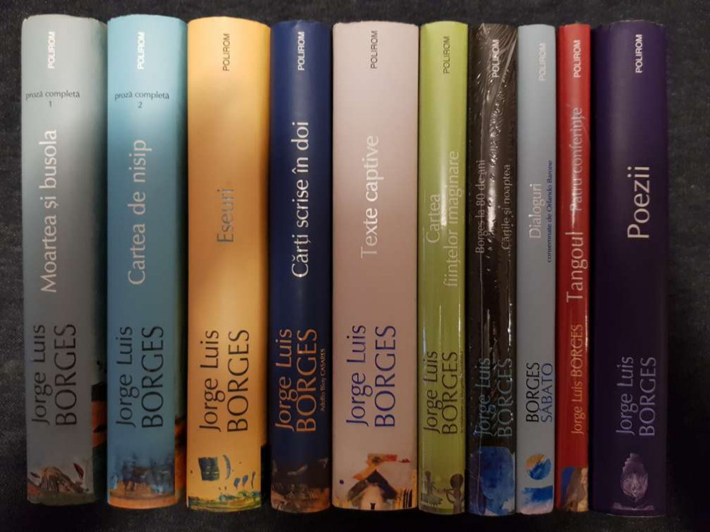 J.L. Borges – Poezii, Moartea si busola, Cartea de nisip, Eseuri... (10  vol.) | Okazii.ro