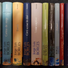 J.L. Borges – Poezii, Moartea si busola, Cartea de nisip, Eseuri... (10 vol.)