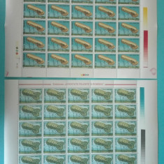 TIMBRE ROMANIA 1993 LP1308 AEROSTATE FOLOSITE IN ROMANIA 2 COLI 25 VAL. MNH