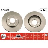 Set discuri frana Acura Rl; Honda Cr-V 1 (Rd), Hr-V (Gh), Integra Coupe (Dc2, Legend 3 (Ka), Odyssey Mpv - Multi-Purpose Vehicle (Ra ), Prelude 5 (Bb, Trw